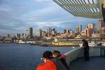 Downtown Seattle from the Bainbridge ferry