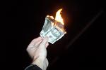 Burning (fake) money