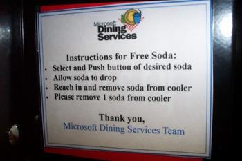 Instructions for free soda