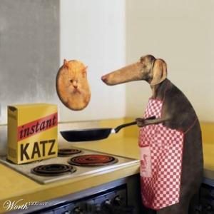 Instant Katz by Duchamp, inspired by Gary Larson