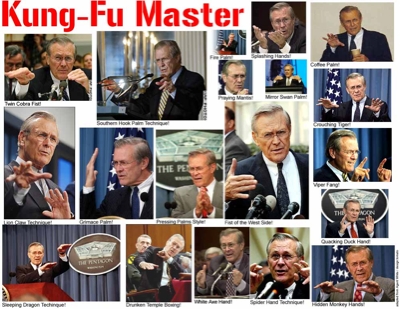 Kung Fu Donald Rumsfeld!