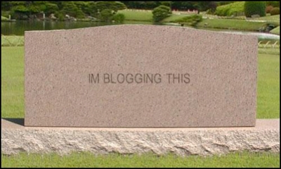 I'm blogging this