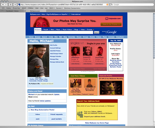MySpace Page Two