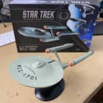 Photo of a model of the original Star Trek USS Enterprise