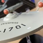 Photo of a model of the original Star Trek USS Enterprise