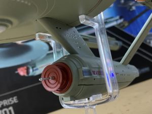 Photo of a model of the original Star Trek USS Enterprise