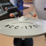 Photo of a model of the original Star Trek USS Enterprise