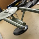 Photo of a model of the original Star Trek USS Enterprise