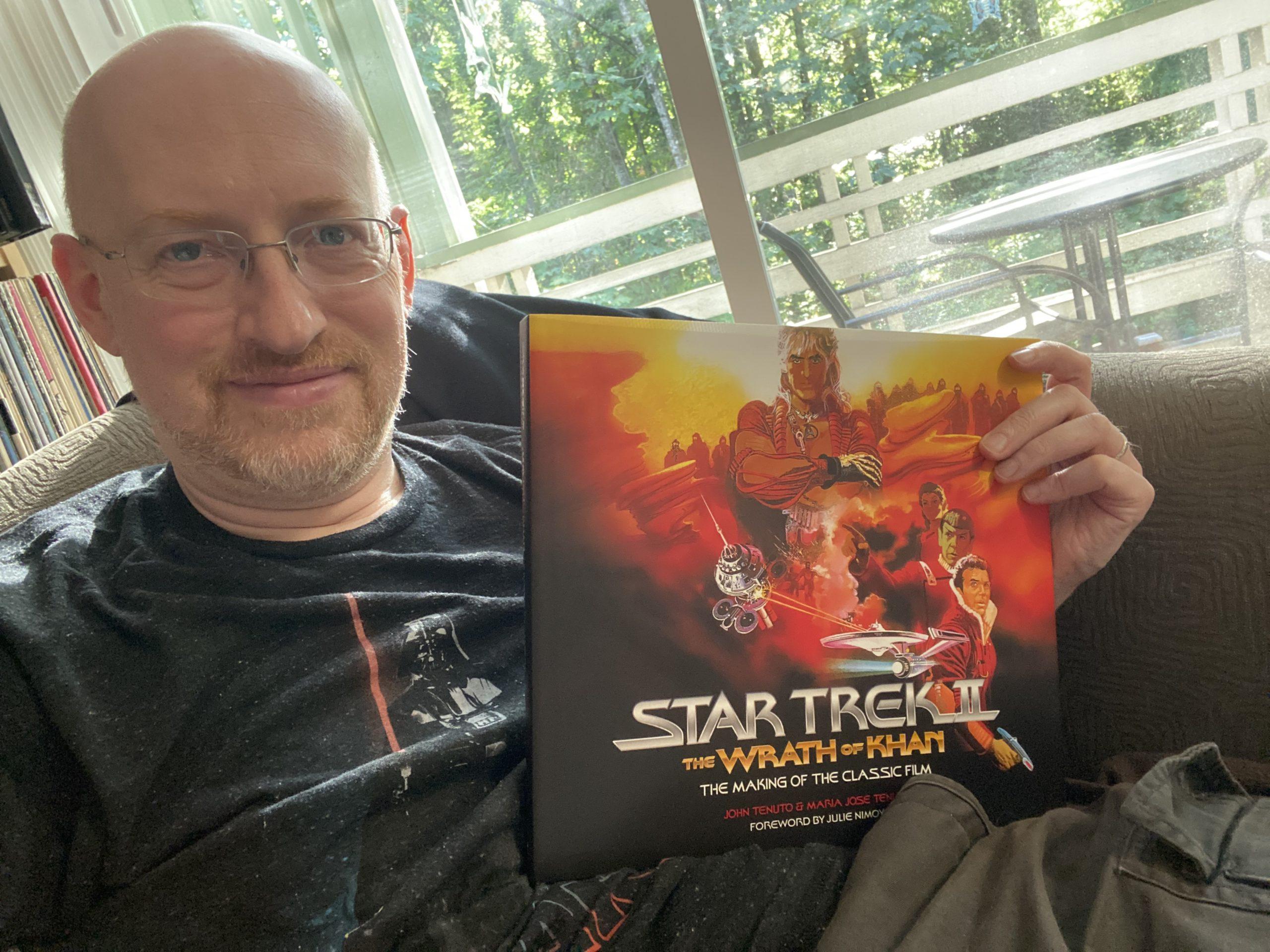 Me holding ST2: TWoK: The Making of the Classic Film