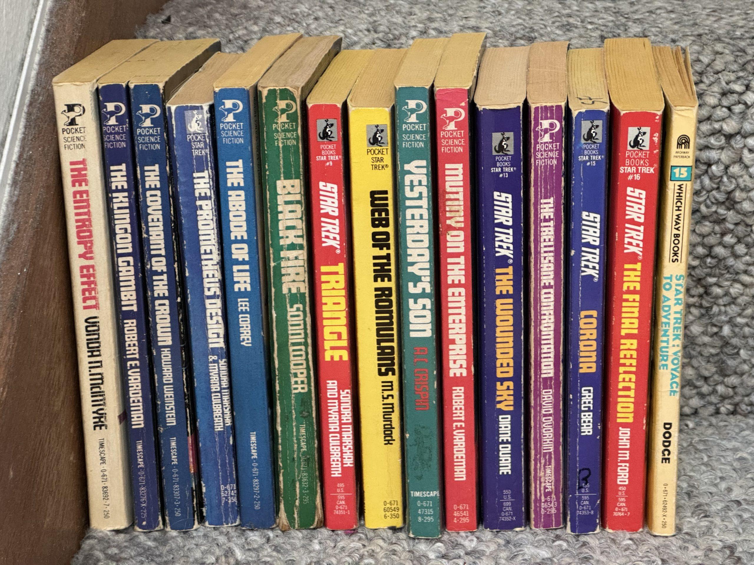 Fourteen TOS novels, plus one 'Which Way Books' Star Trek adventure.