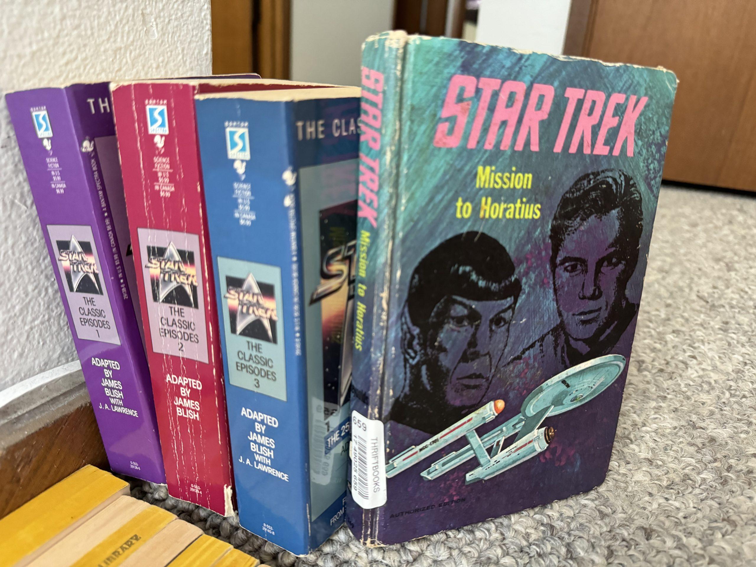 The three-volume Classic Episodes set of James Blish's episode adapations, and Mission to Horatius.