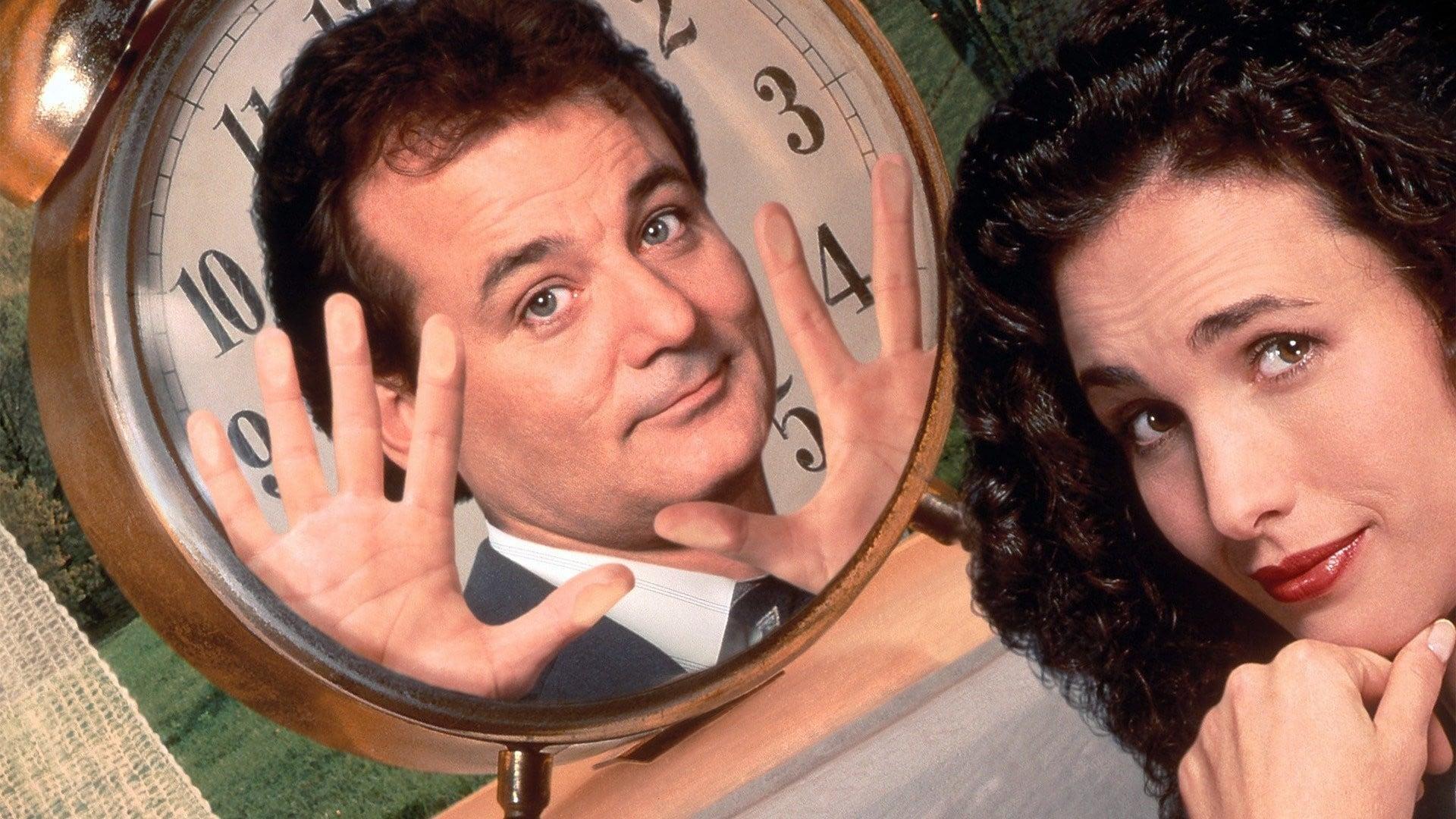 Bill Murray and Andie McDowell from the poster for Groundhog Day.