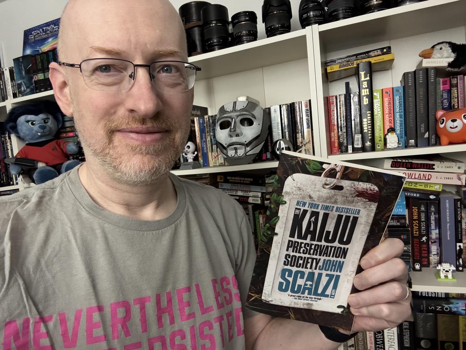 Me holding The Kaiju Preservation Society