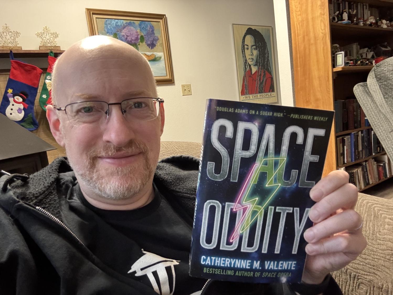 Me holding Space Oddity