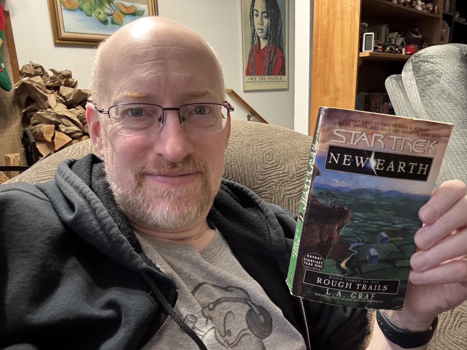 Me holding Rough Trails